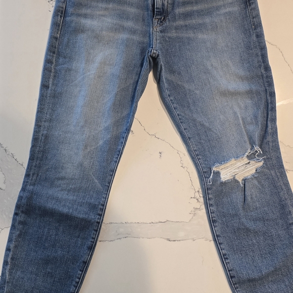 Distressed Blue Jeans - Picture 3 of 7